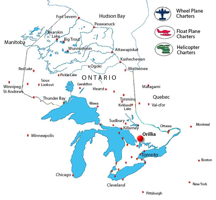 Orillia Ontario Air Charter Directory